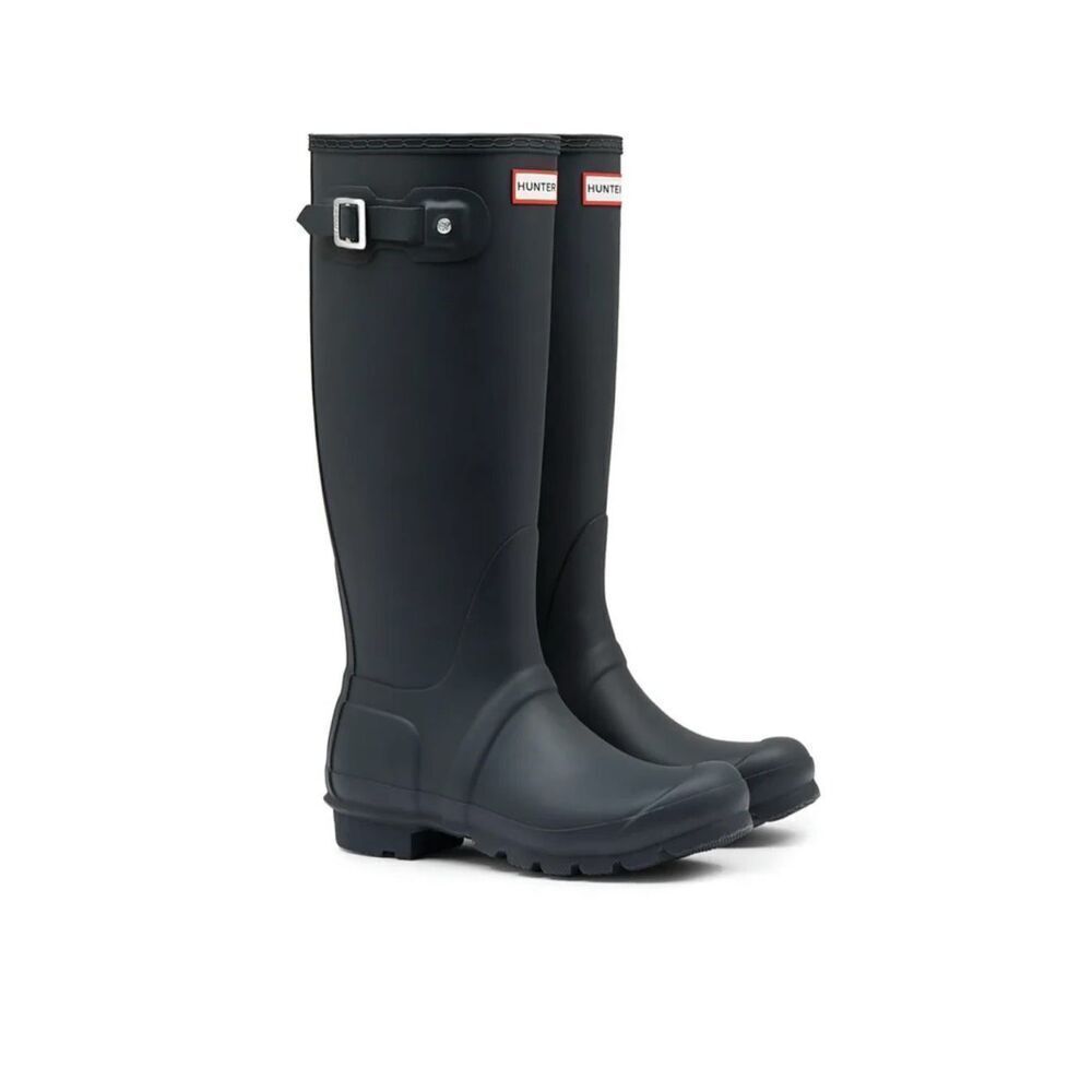 Hunter original tall rainboots navy blue size 7/8